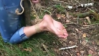 Foot Fetish And Bondage In Outdoor Amateur Video