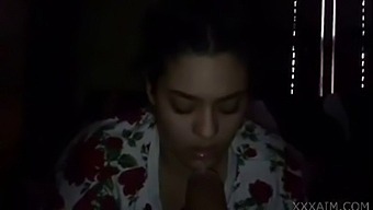 Arab Beauty Gives Turkish Stud A Deepthroat Blowjob