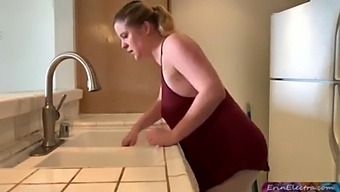 Mature And Teen In Kitchen