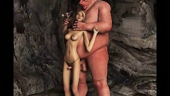 Monster Cock Ejaculates On Animated Porn Characters