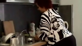Chubby Grandmother Gets Penetrated In The Culinary Space