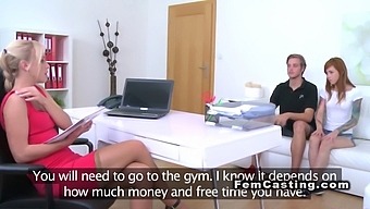 Redheaded Milf Demonstrates Deep Throat Technique During Casting Session