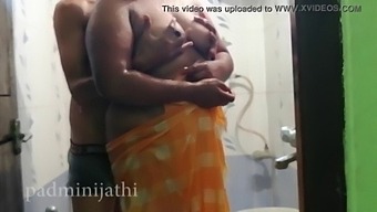 Indian Mature Couple Enjoys Shower Sex On Their First Night Together