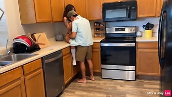 Cleaning Up And Getting Interrupted By A Dick - A Hot Encounter With A Tattooed Woman