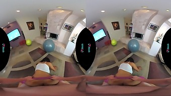 Jenna Foxx Gets Anal Pounding Over A Bed In Yoga Pants