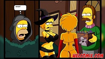 Welcome To The World Of Simptoons With A Halloween Theme.
