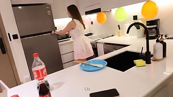 Kitchen Heat: Amateur Housewife Gets A Birthday Surprise With A Steamy Affair With Her Son’s Friend