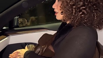 A Young Woman Who Is Unfaithful To Her Husband Has Sex With A Stranger In A Car.